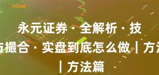 永元证券 · 全解析 · 技术与撮合 · 实盘到底怎么做｜方法篇